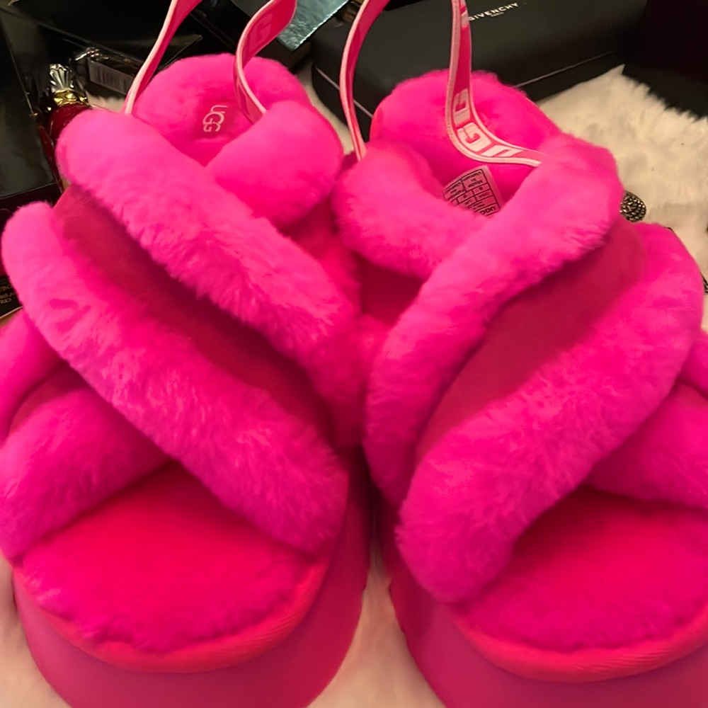 Pink Ugg sandals